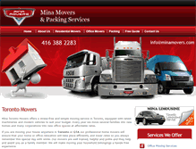 Tablet Screenshot of minamovers.com